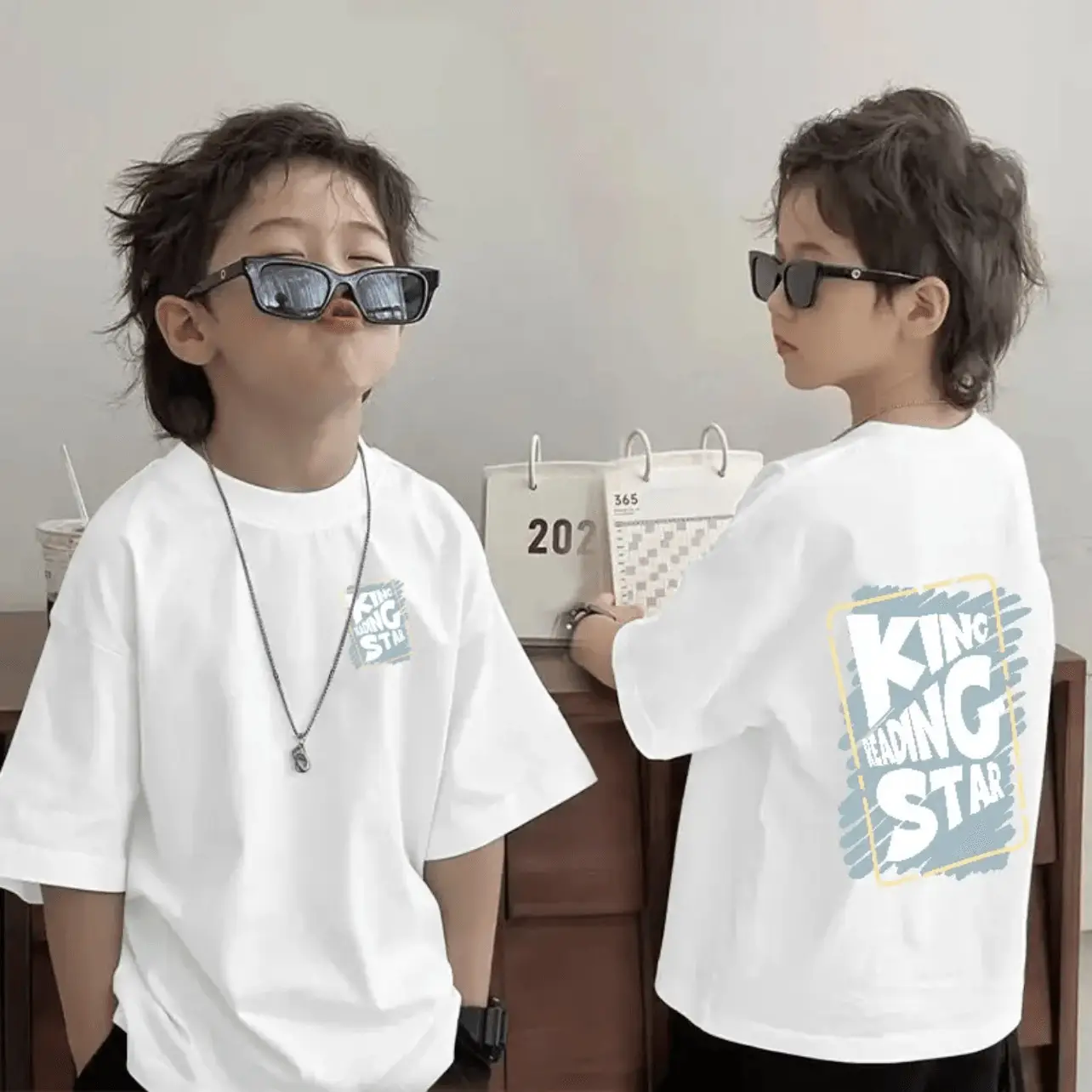 Cotton Kids T-Shirt Pink "King Star" Summer 2025 - Image 8