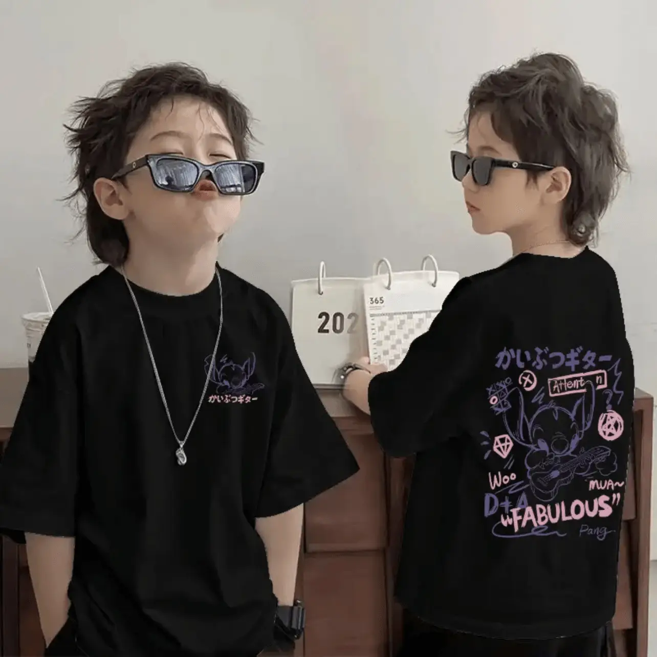 Cotton Kids T-Shirt Pink "King Star" Summer 2025 - Image 2