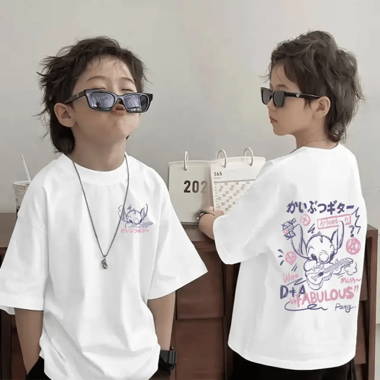Cotton Kids T-Shirt Pink "King Star" Summer 2025