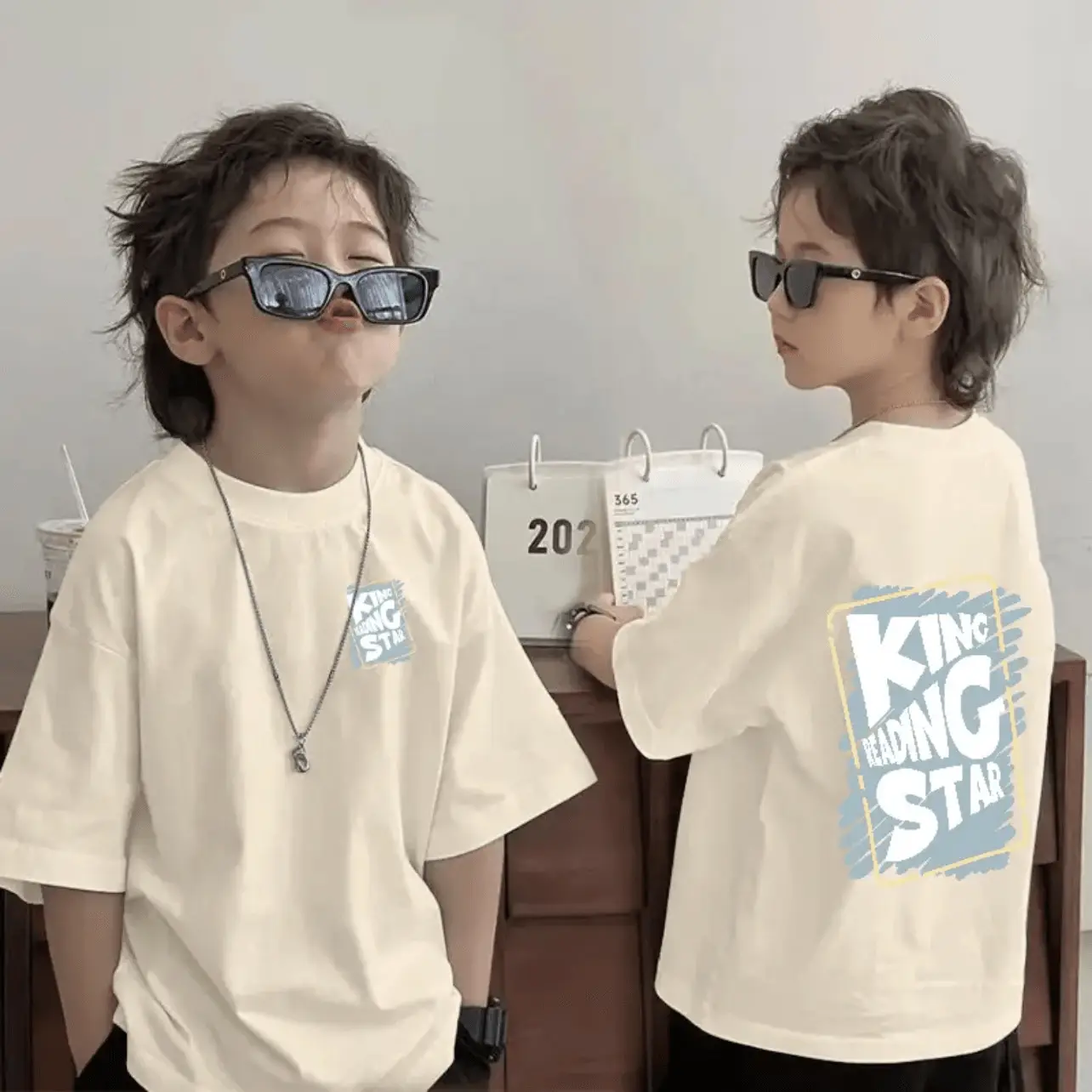 Cotton Kids T-Shirt Pink "King Star" Summer 2025 - Image 13