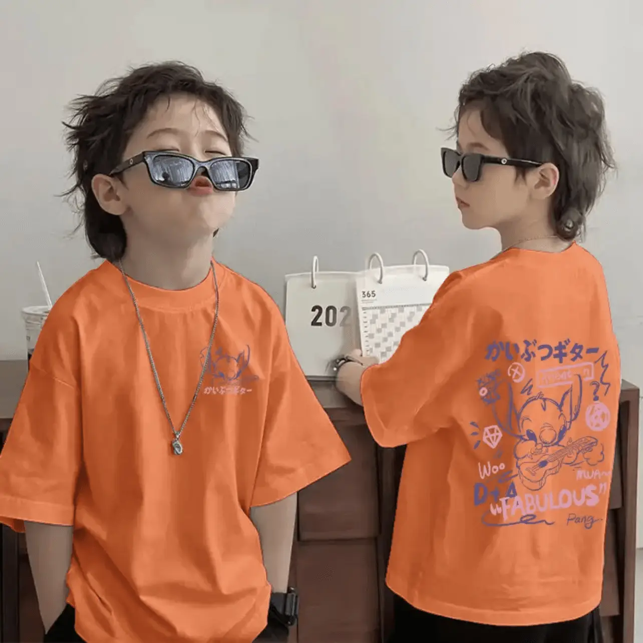 Cotton Kids T-Shirt Pink "King Star" Summer 2025 - Image 3