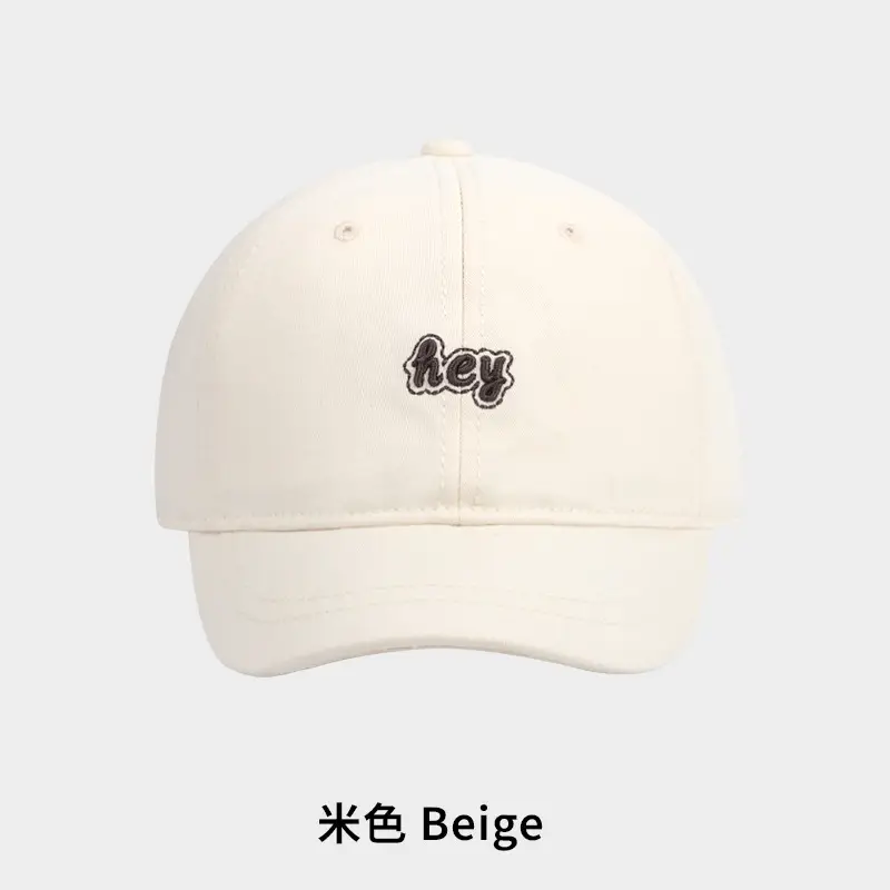 Korean Style Embroidered Black Cap for Men - Image 3