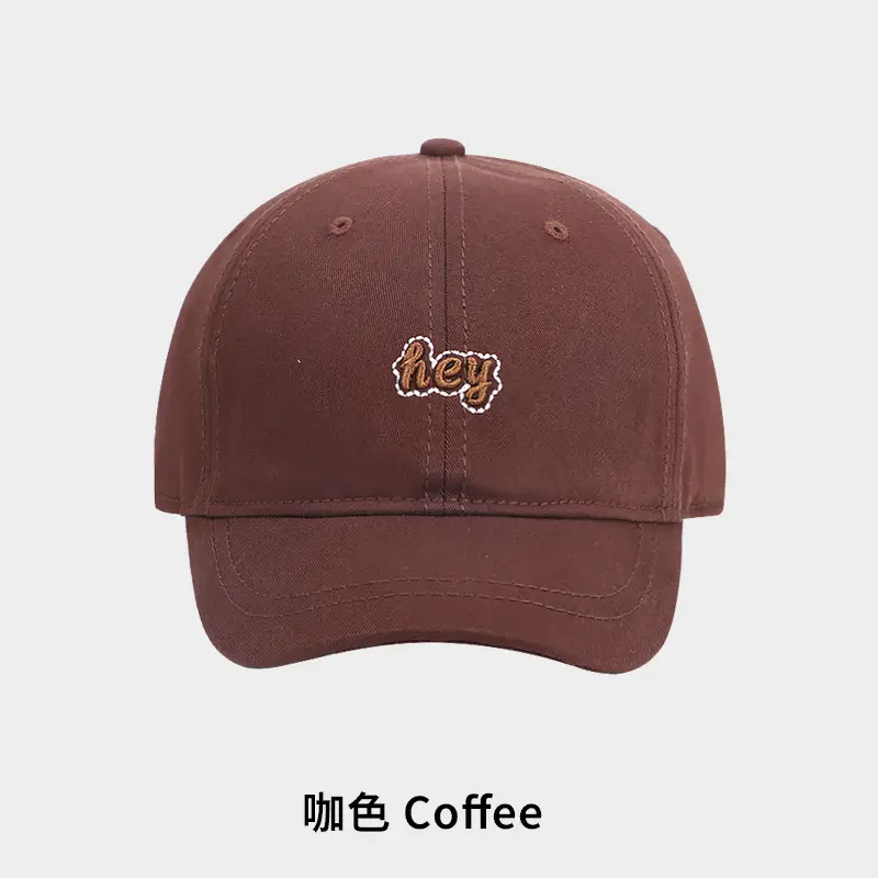 Korean Style Embroidered Black Cap for Men - Image 4