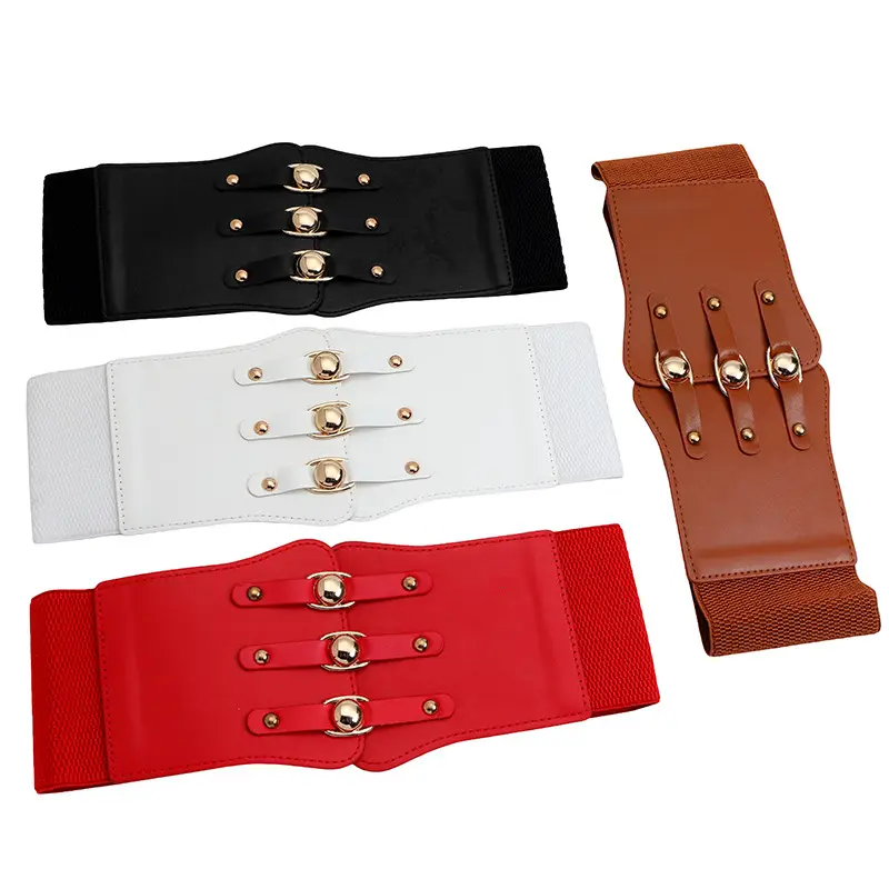 Waist Seal Belt for Women Black White Red Brown — feature 37