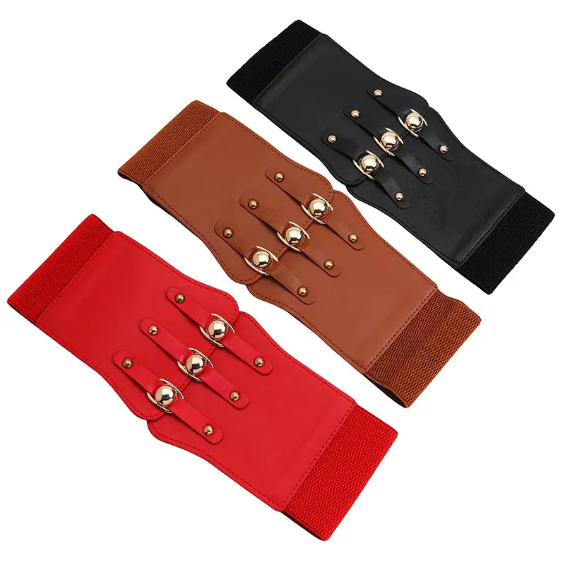 Waist Seal Belt for Women Black White Red Brown — feature 39