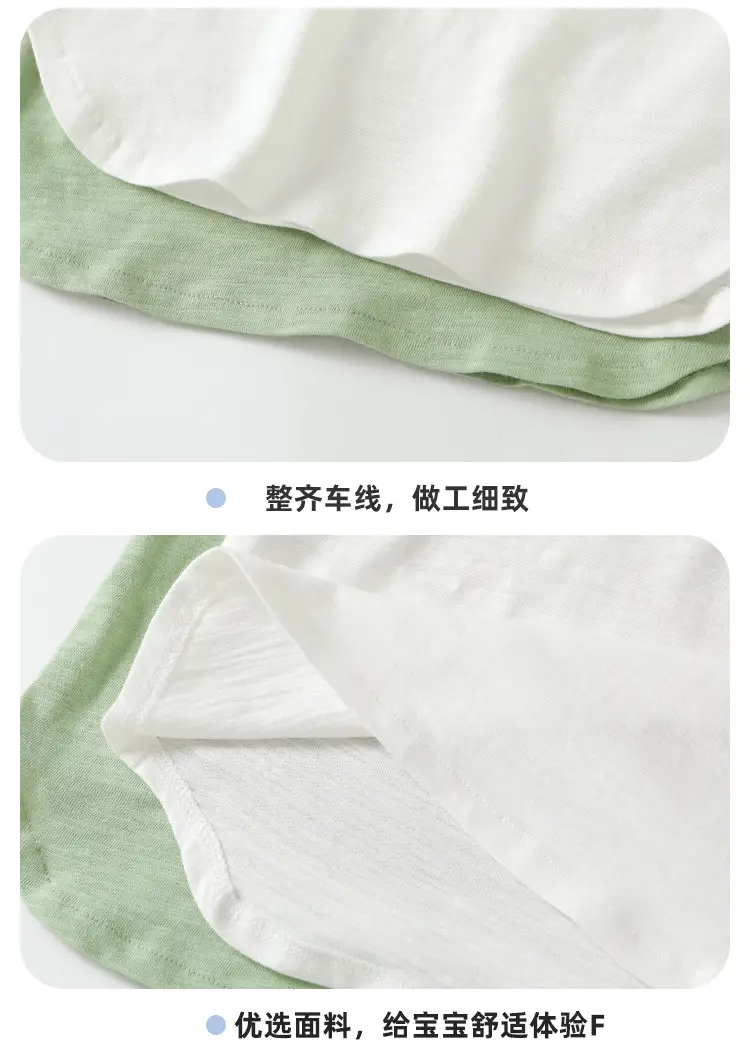 Baby T-Shirt White Cotton Summer Casual for Boys — feature 12
