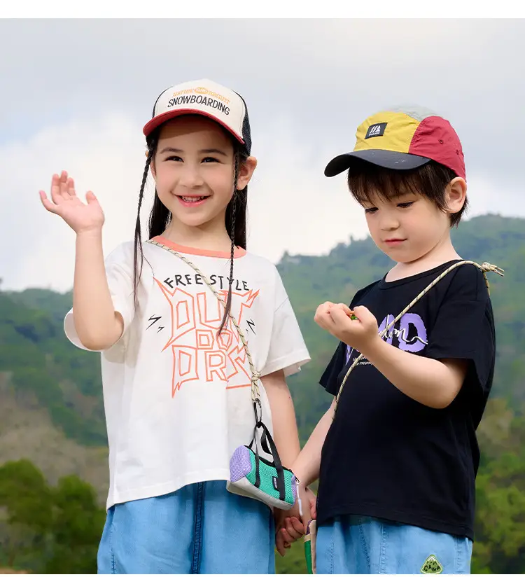 Kids T-Shirt Antibacterial Cotton Girls Boys Short Sleeve — feature 17