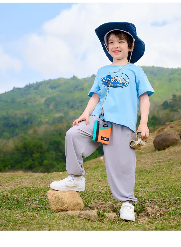 Kids T-Shirt Antibacterial Cotton Girls Boys Short Sleeve — feature 32