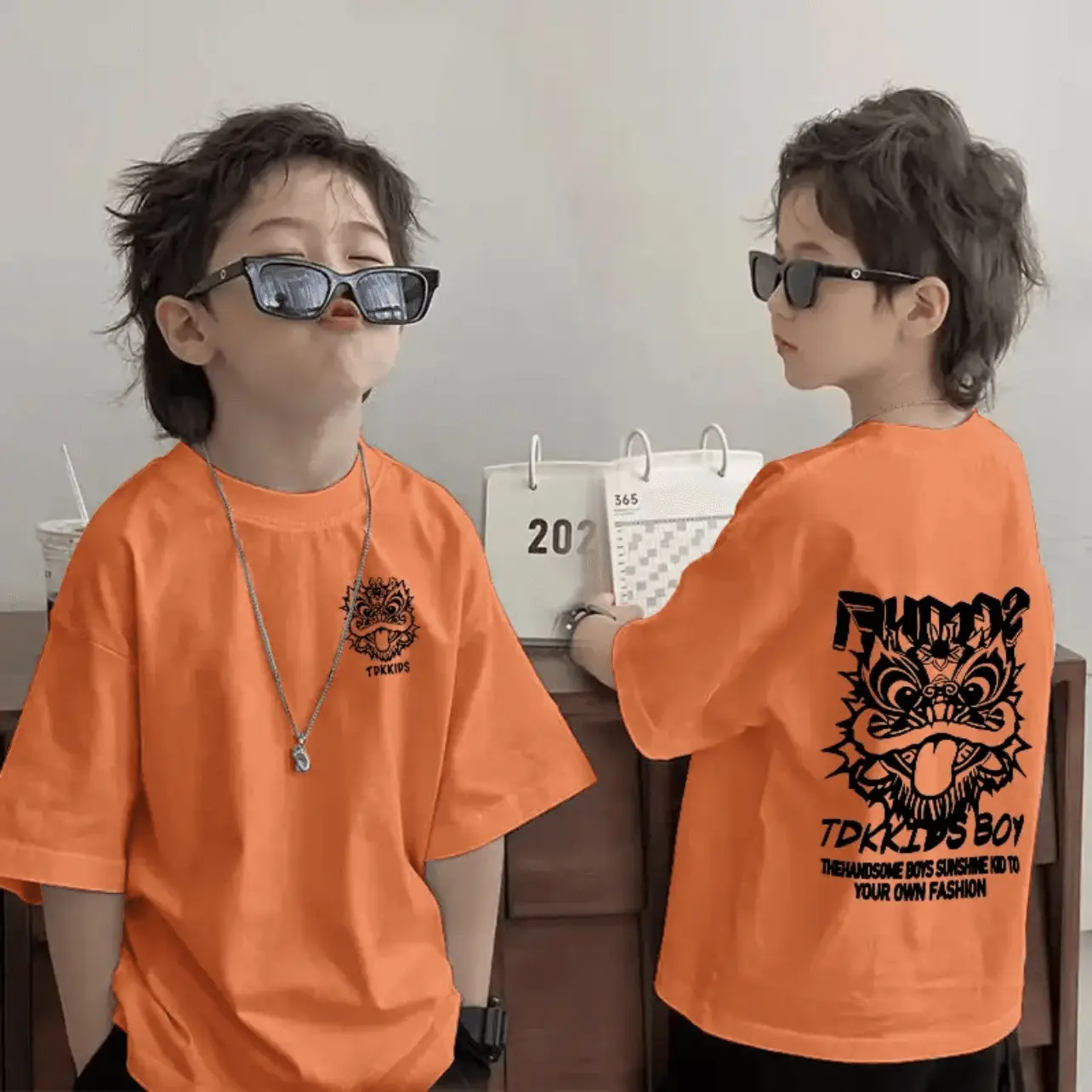 Kids Cotton Cartoon T-shirt White Summer Wear - Image 7