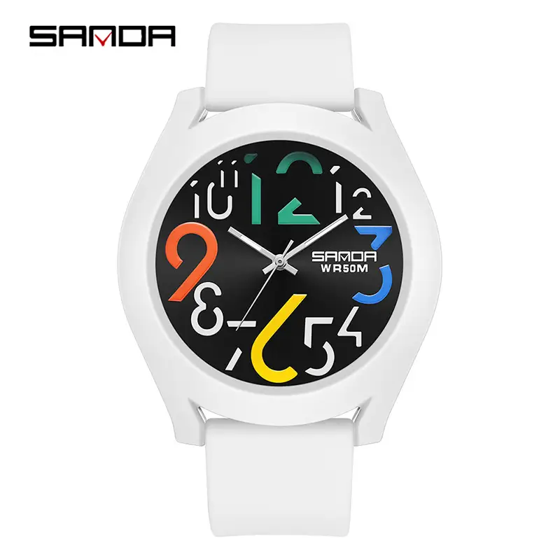 Sanda Test Special Watch Removable Ring Large Dial Waterproof Student Watch - Image 7