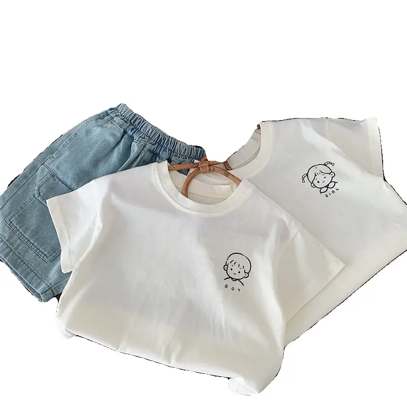 Boys Girls Cotton T-Shirts 2025 Summer Small Medium - Image 7