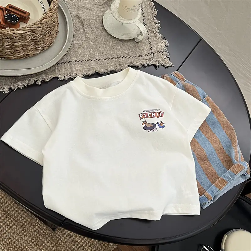 2025 Summer Boys Cotton Cartoon T-Shirt 0-6Y - Image 3