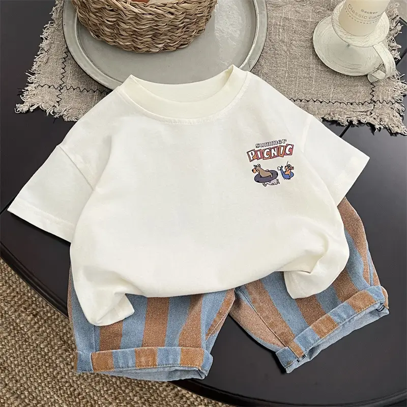 2025 Summer Boys Cotton Cartoon T-Shirt 0-6Y - Image 5