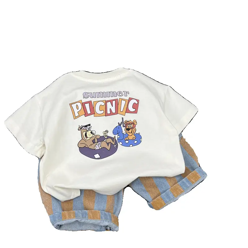 2025 Summer Boys Cotton Cartoon T-Shirt 0-6Y - Image 6