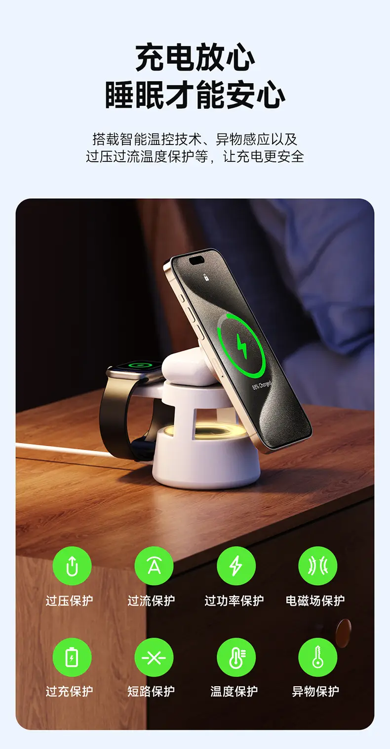 Magnetic 5-in-1 Wireless Charger for Apple Devices β feature 14