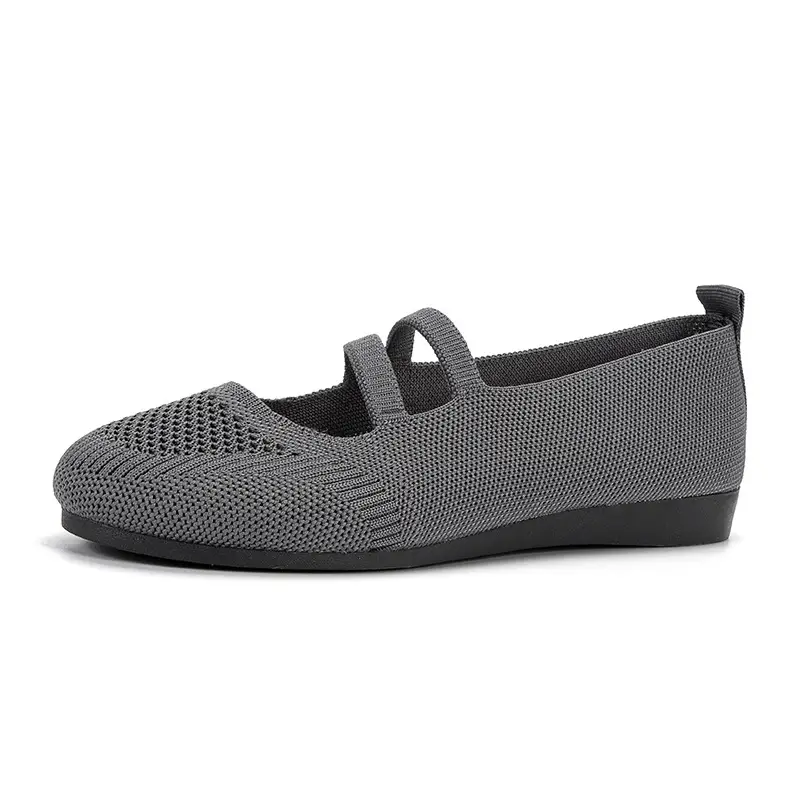 New Style Flat Shoes for Women, Shallow Mouth Loafers, Cool and Breathable Mom Shoes, Large Size Casual Shoes, Breathable and Comfortable - Image 9