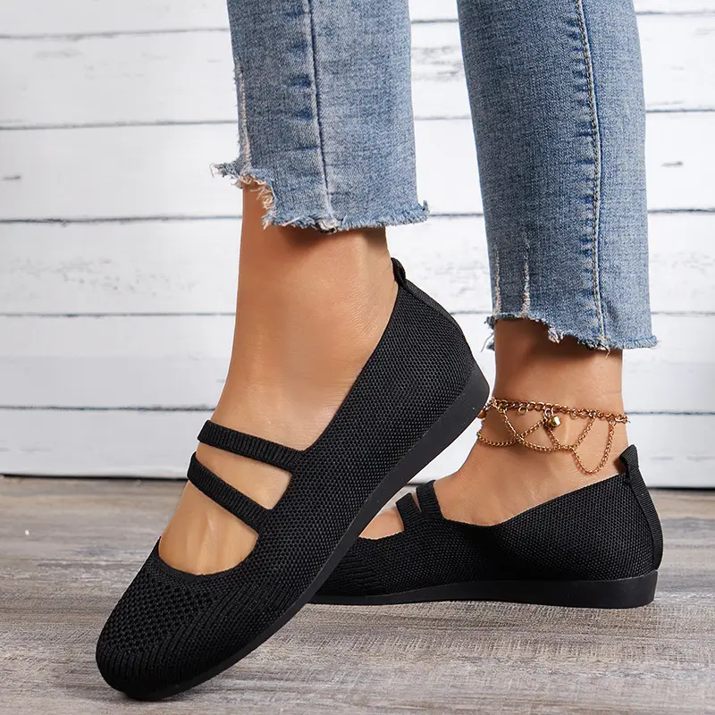 New Style Flat Shoes for Women, Shallow Mouth Loafers, Cool and Breathable Mom Shoes, Large Size Casual Shoes, Breathable and Comfortable — feature 2
