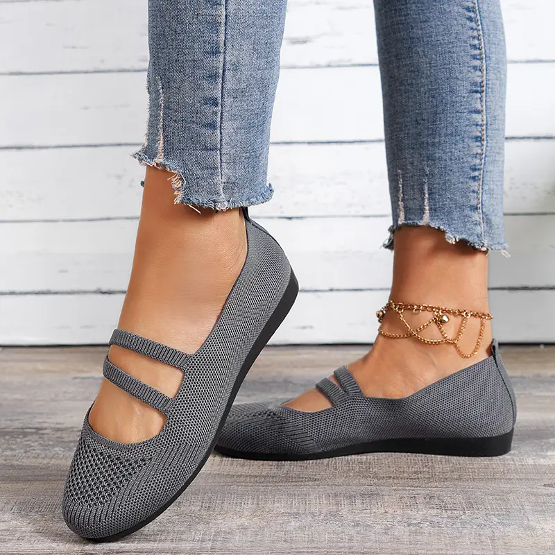 New Style Flat Shoes for Women, Shallow Mouth Loafers, Cool and Breathable Mom Shoes, Large Size Casual Shoes, Breathable and Comfortable — feature 5