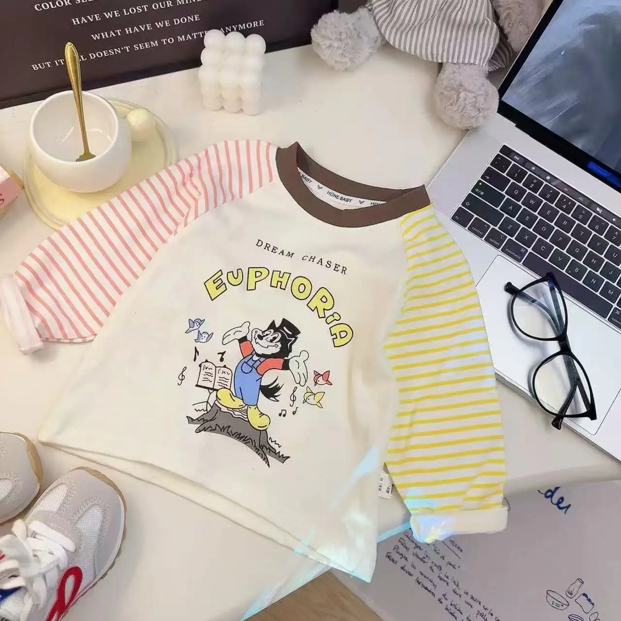 Children Cotton Long Sleeve T-Shirt Spring Autumn Mid Big — feature 6