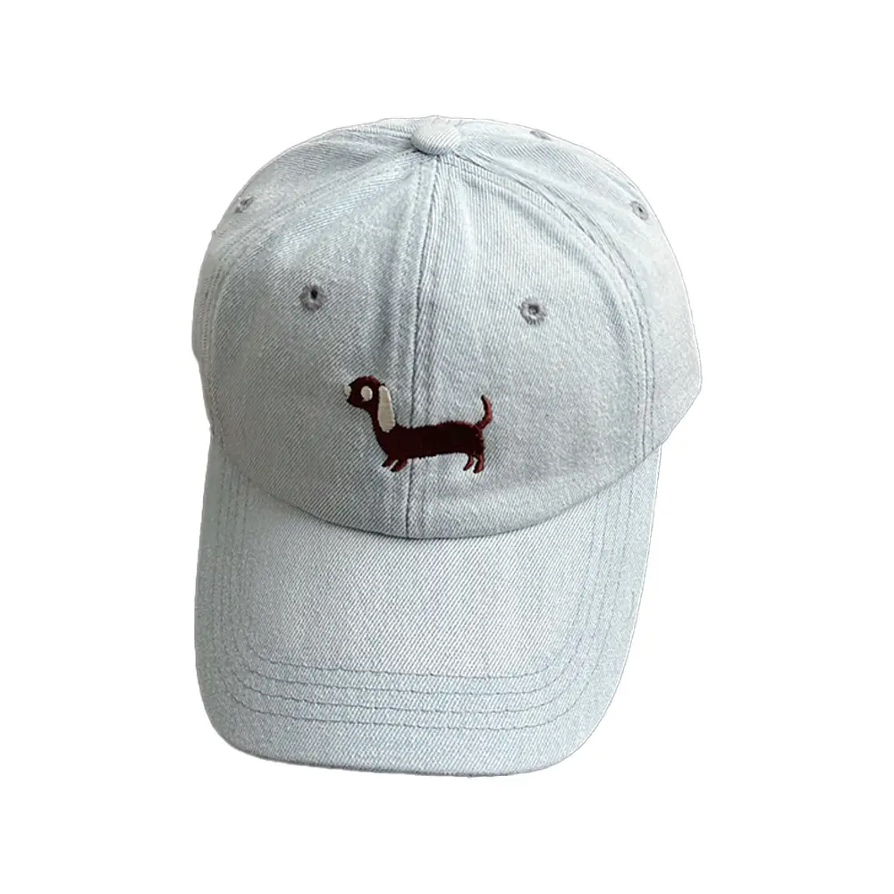 Blue Embroidered Puppy Cap for Men Women - Image 8