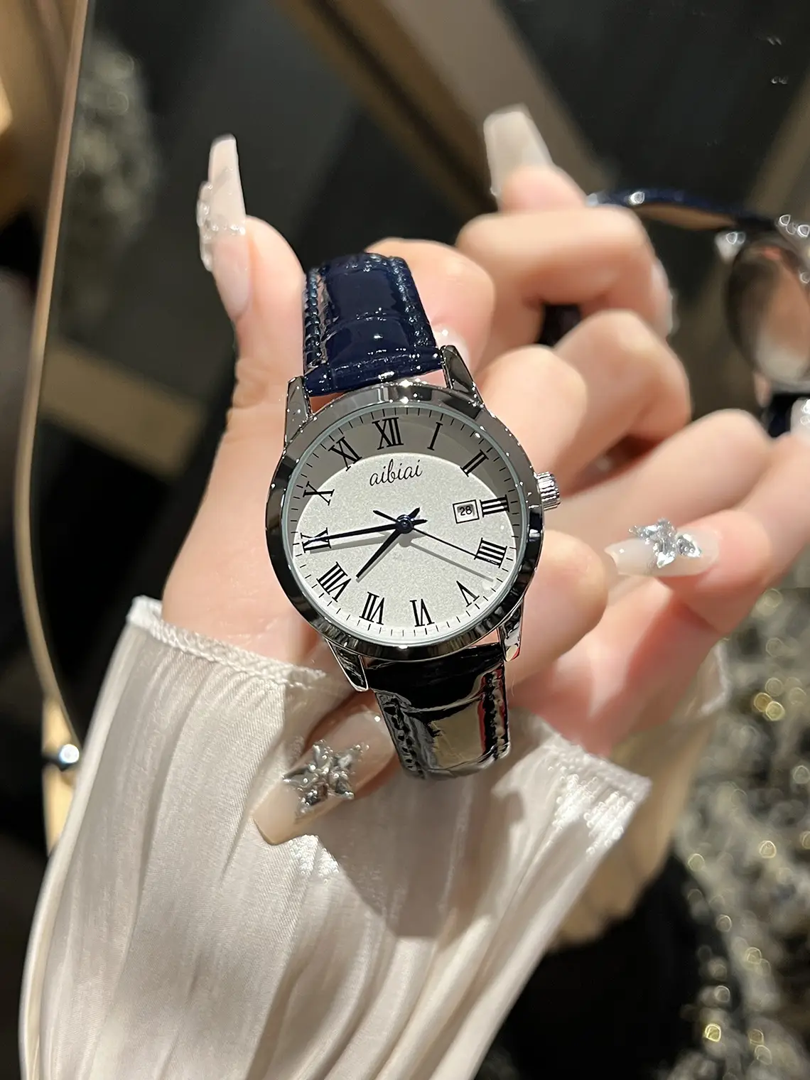 Women's Cross-Border Quartz Watch with Diamond Ring - Image 2