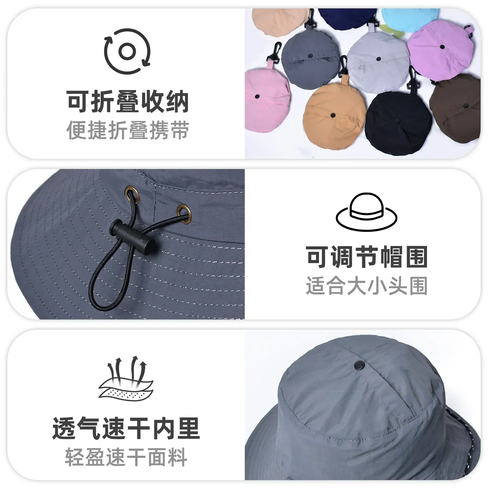 Foldable Waterproof Fishing Hat for Men Women - Image 14