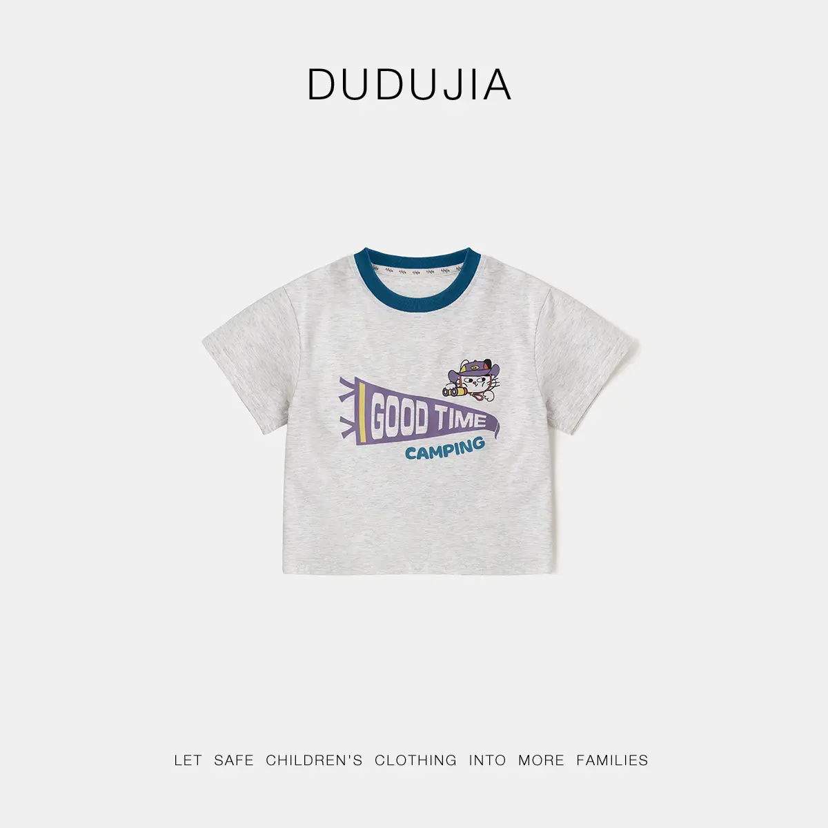 Children's Doodle Time Camping T-Shirt 7A Bacteriostasis - Image 8
