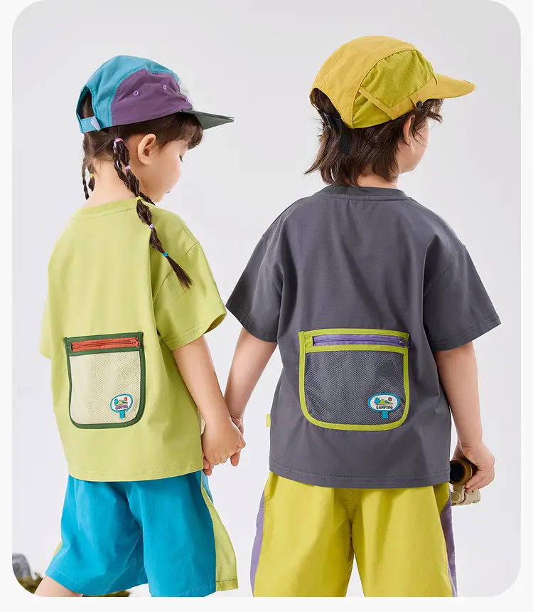 Children's Doodle Time Camping T-Shirt 7A Bacteriostasis — feature 21
