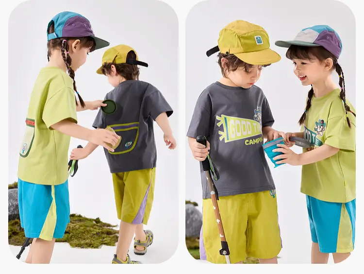 Children's Doodle Time Camping T-Shirt 7A Bacteriostasis — feature 22
