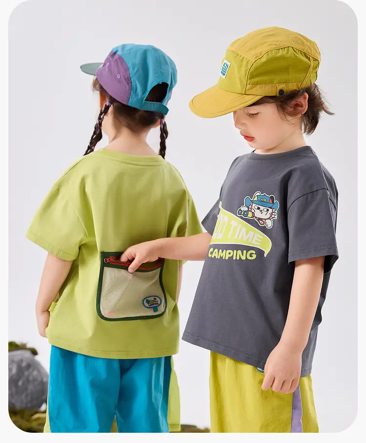 Children's Doodle Time Camping T-Shirt 7A Bacteriostasis — feature 24