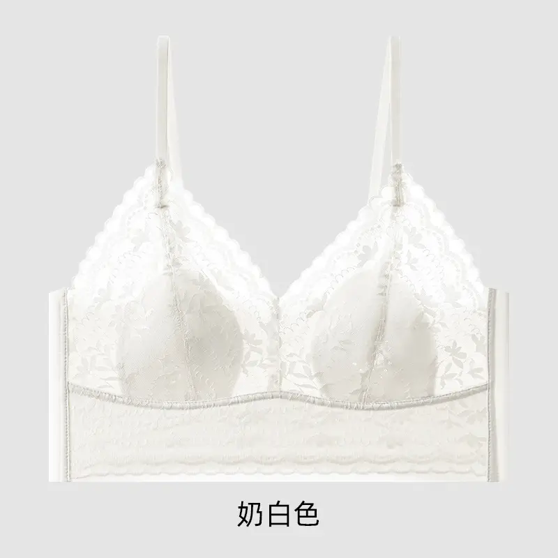 White Lace Camisole with Back, Slim Fit, Korean Style - Image 4