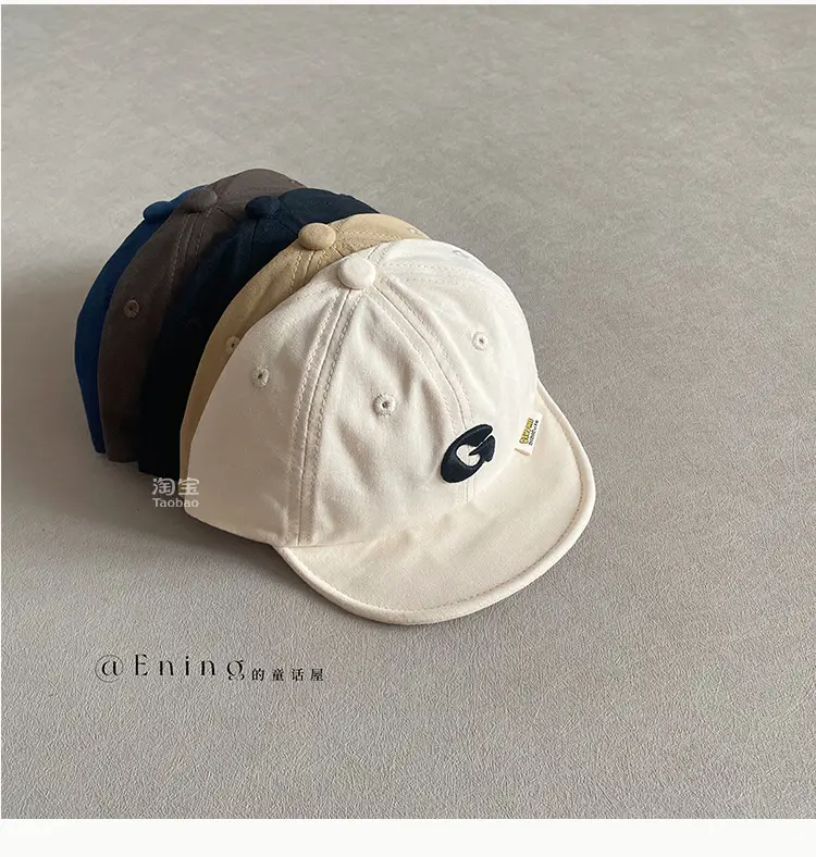 Korean Letter Cap Navy Blue Sunshade — feature 23