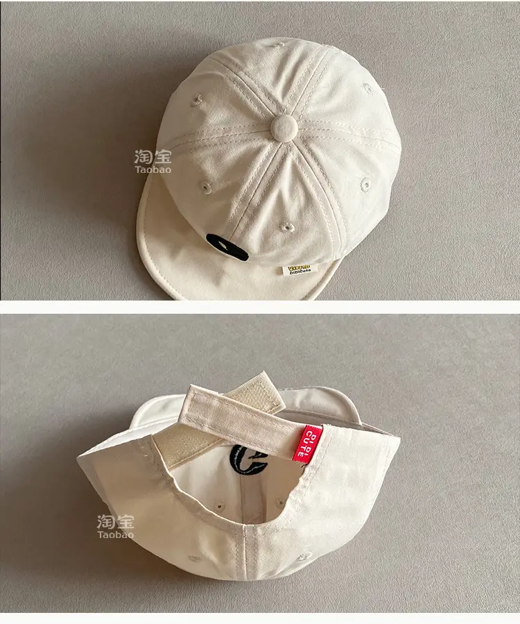 Korean Letter Cap Navy Blue Sunshade — feature 3