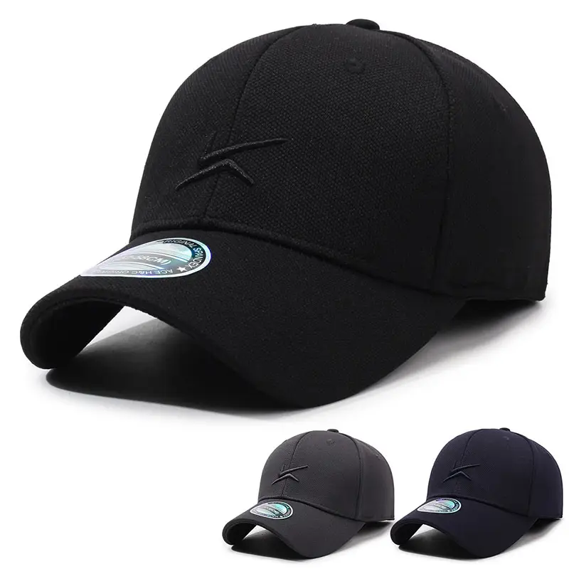 Black Embroidered Baseball Cap with European Seal - Image 4