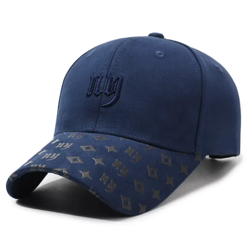 Men's Black Embroidered Baseball Cap with Logo - Image 4