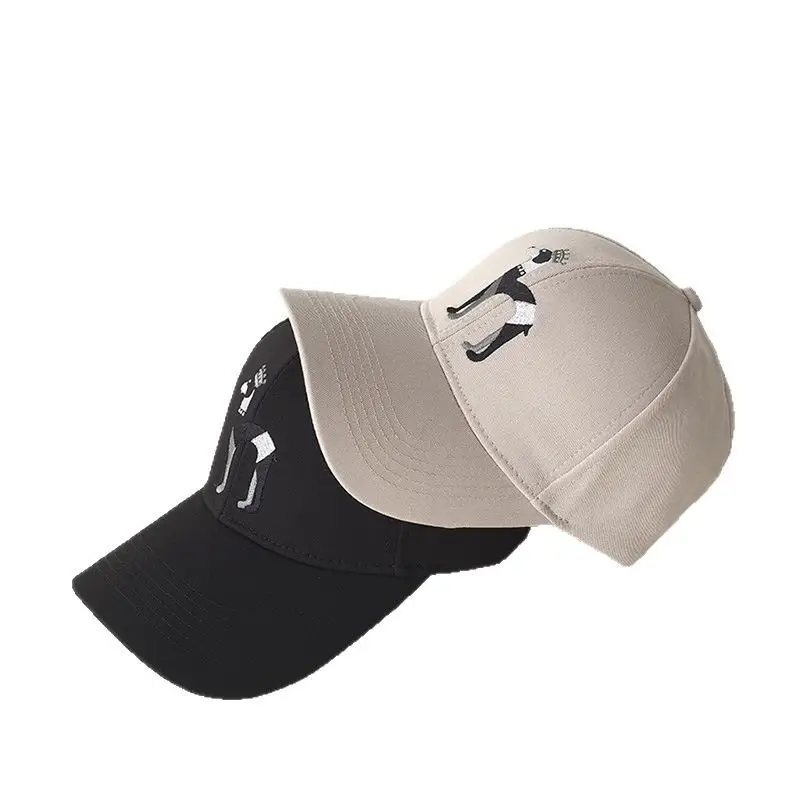 Black Embroidered Cartoon Cap for Men Women - Image 8