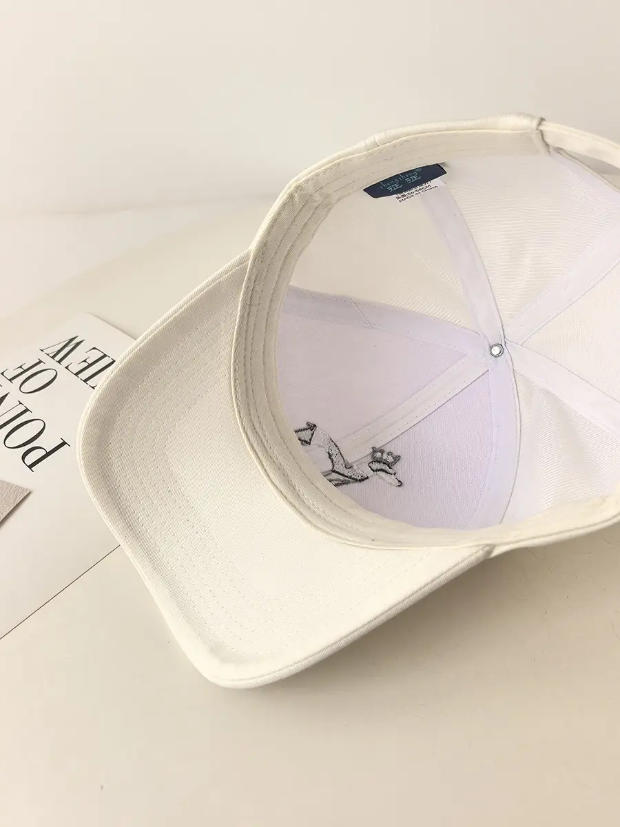 Black Embroidered Cartoon Cap for Men Women — feature 21