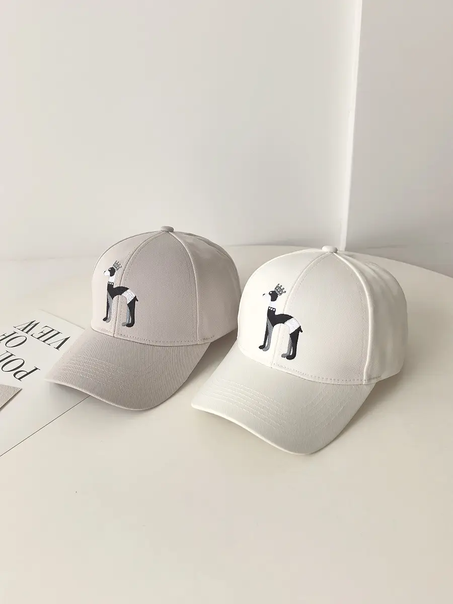 Black Embroidered Cartoon Cap for Men Women — feature 9