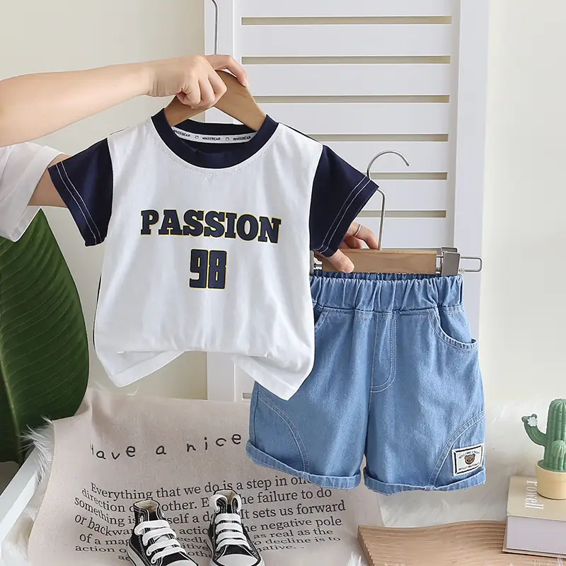 Cross-border Boys Passion 98 T-Shirt Shorts Set — feature 2