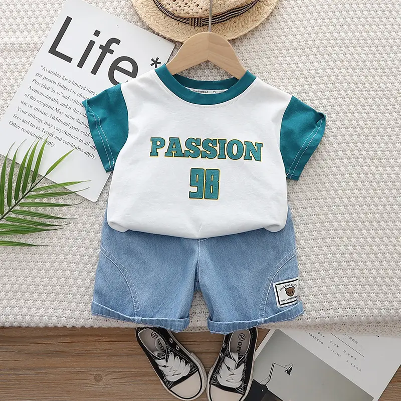 Cross-border Boys Passion 98 T-Shirt Shorts Set — feature 6