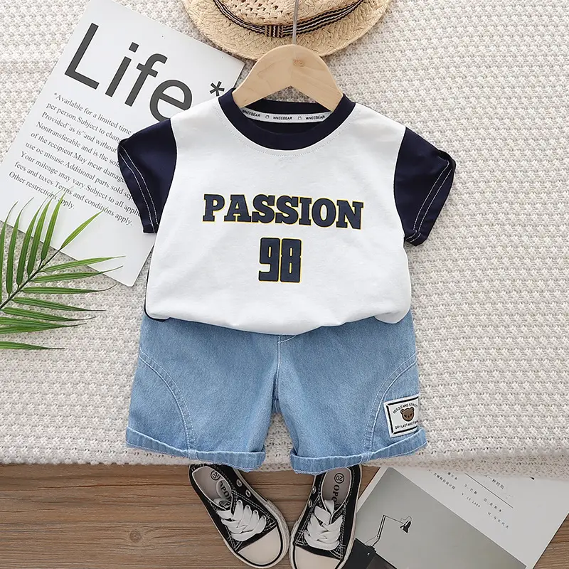 Cross-border Boys Passion 98 T-Shirt Shorts Set — feature 8