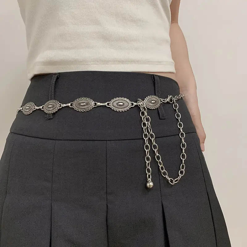 Medieval Metal Butterfly Waist Chain Necklace — feature 10