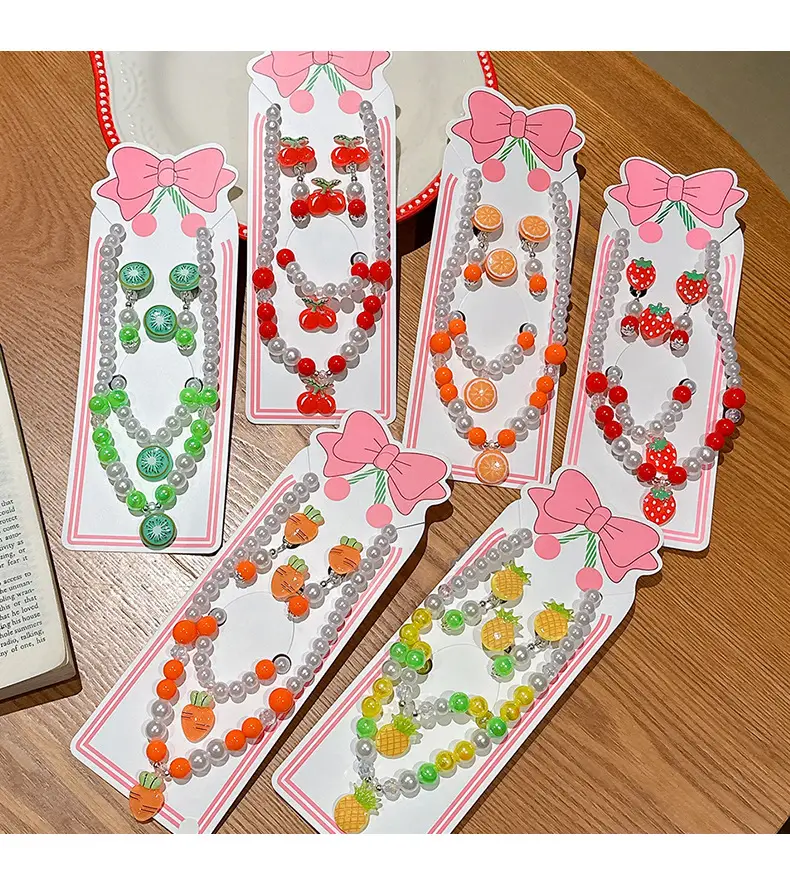 Fruit Pearl Necklace Set for Girls Princess Style — feature 10