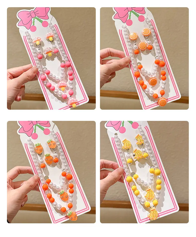 Fruit Pearl Necklace Set for Girls Princess Style — feature 7