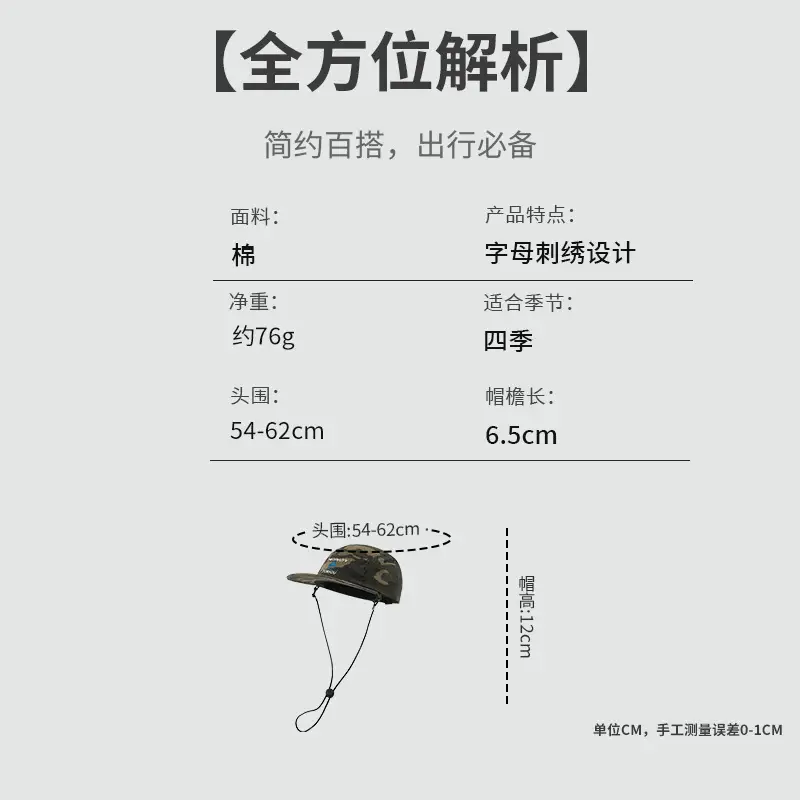 Outdoor Camo Windproof Sunshade Cap for Men - Image 4