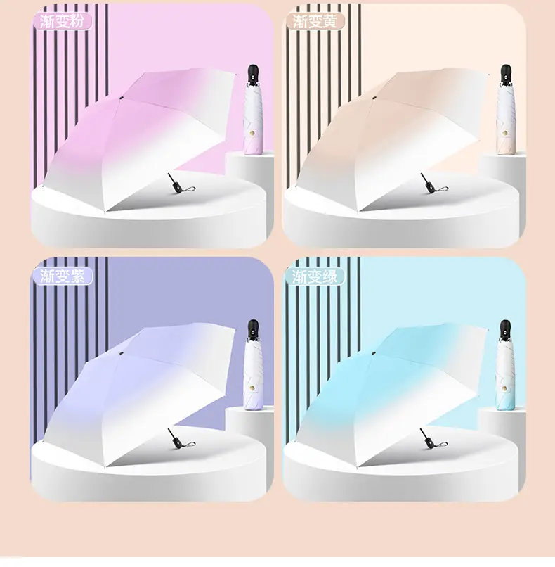 Full-Automatic Feather Sunscreen Umbrella Black Glue — feature 14