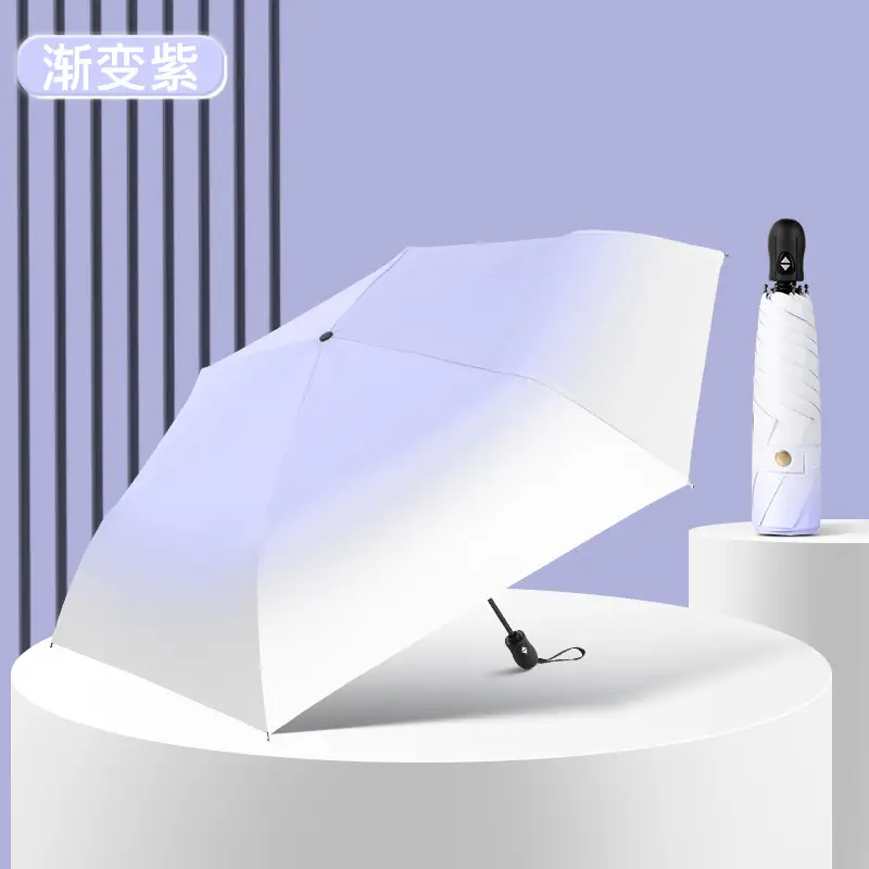 Full-Automatic Feather Sunscreen Umbrella Black Glue - Image 3