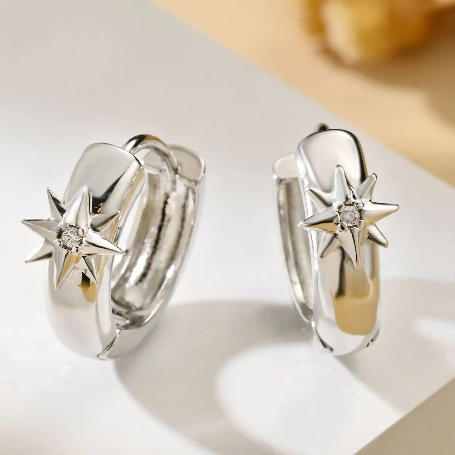 Gold Star Zircon Ear Buckles Set - Image 4