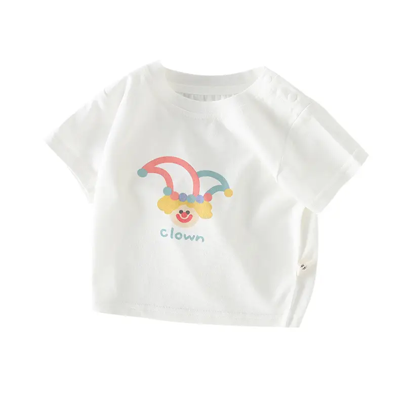 White Cotton Baby T-shirt with Cute Unicorn Print - Image 9