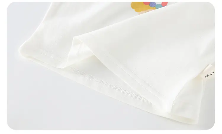 White Cotton Baby T-shirt with Cute Unicorn Print — feature 16